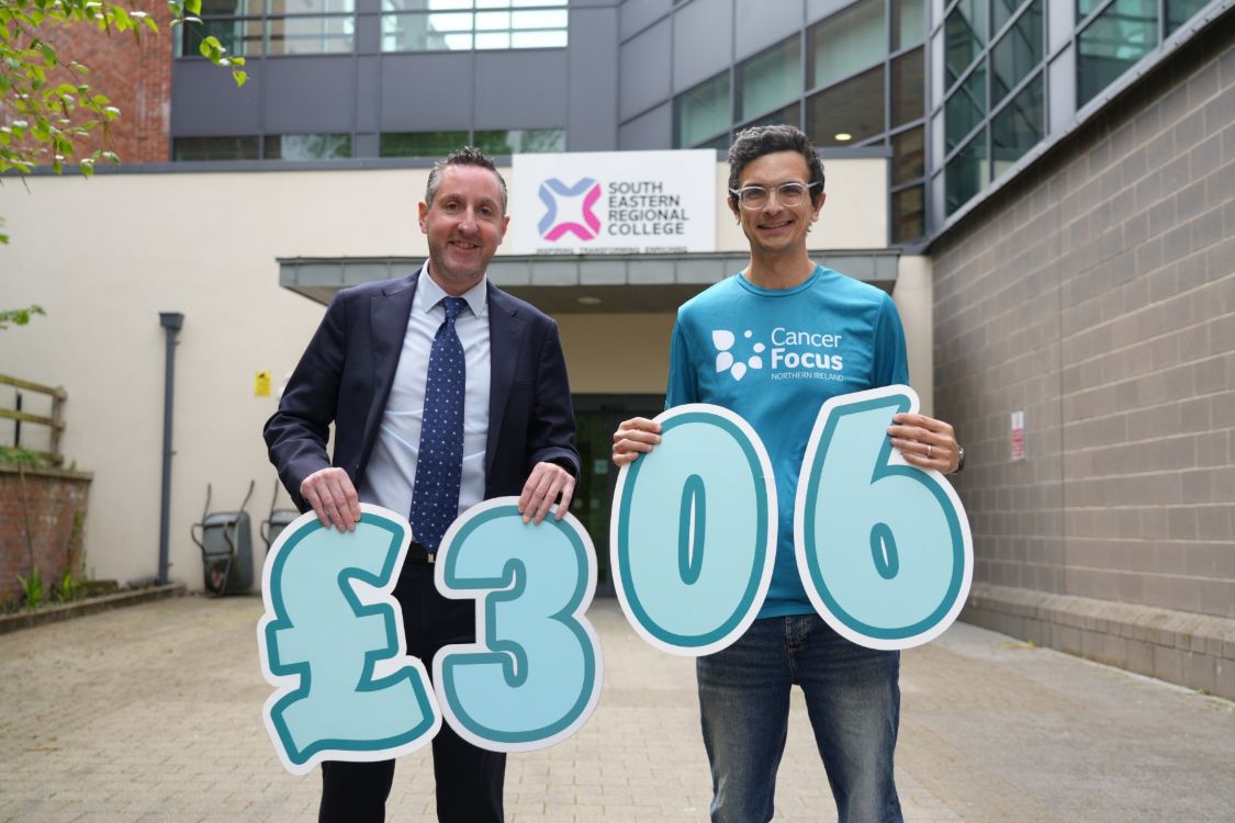 Picture of SERC Deputy Chief Executive Colin McGuckin and a Cancer Focus NI representative